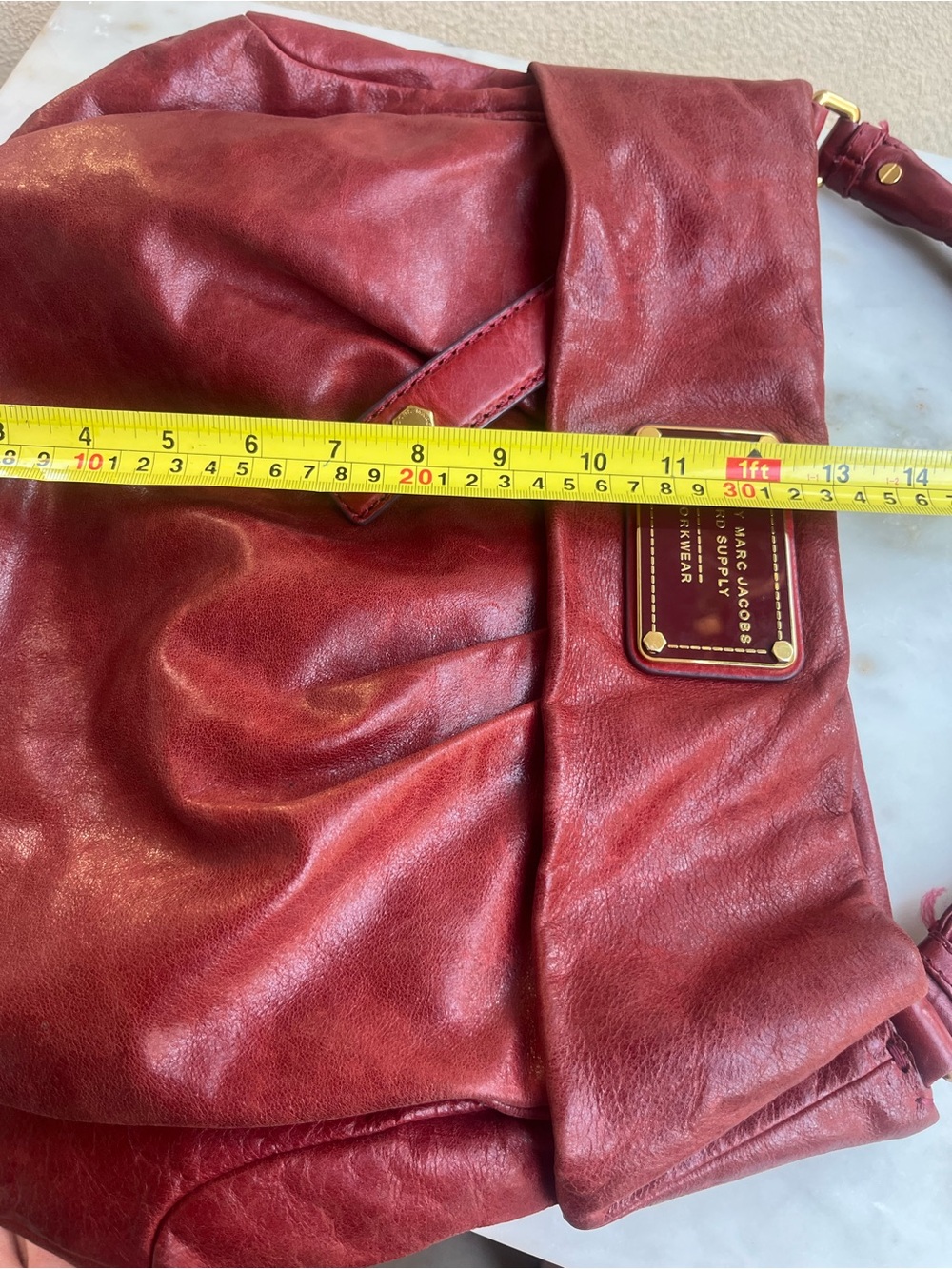 Marc Jacobs red leather hobo - Picture 10 of 13